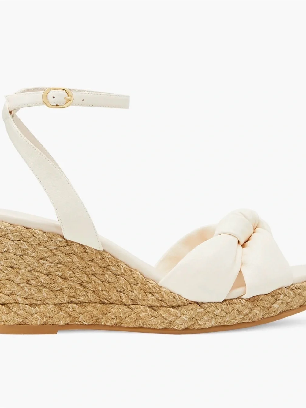 New Stuart weitzman Playa Espadrille Knot Wedge Sandal - Picture 2 of 6
